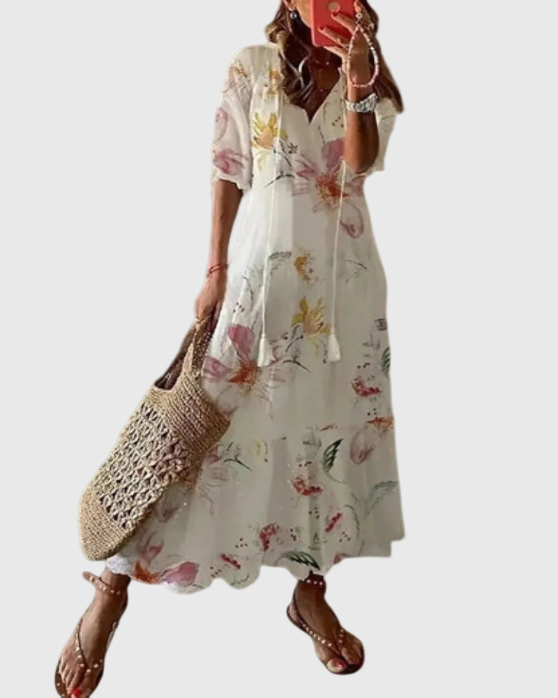 Vestido maxi boho vintage de verano