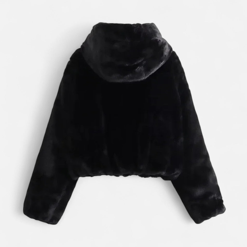 Women's Hooded Faux Fur Coat