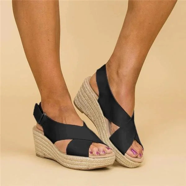 Sandalias ortopédicas acolchonadas de confort para mujer
