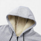Men's Fleece-Lined Winter Hoodie Jacket