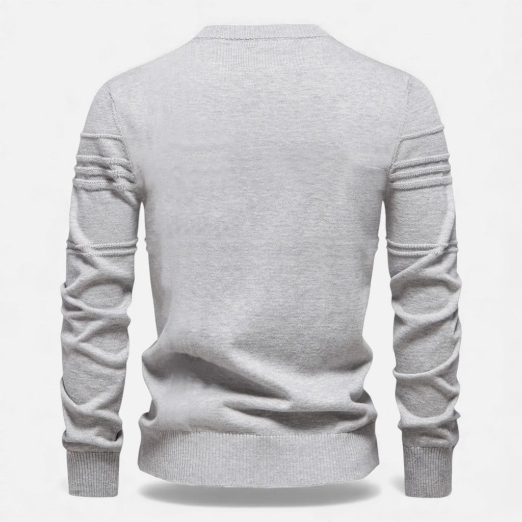 Men's Slim Fit Structured Knit Sweater