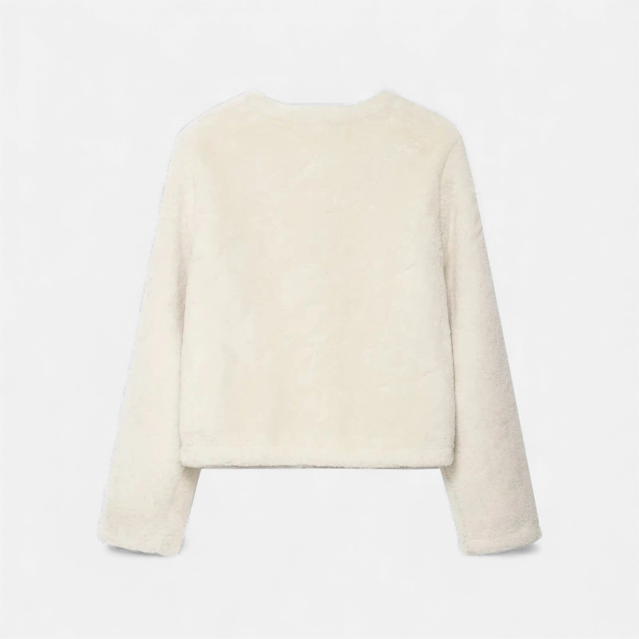 Women's Faux Fur Toggle Button Jacket