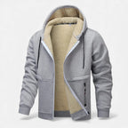Men's Fleece-Lined Winter Hoodie Jacket