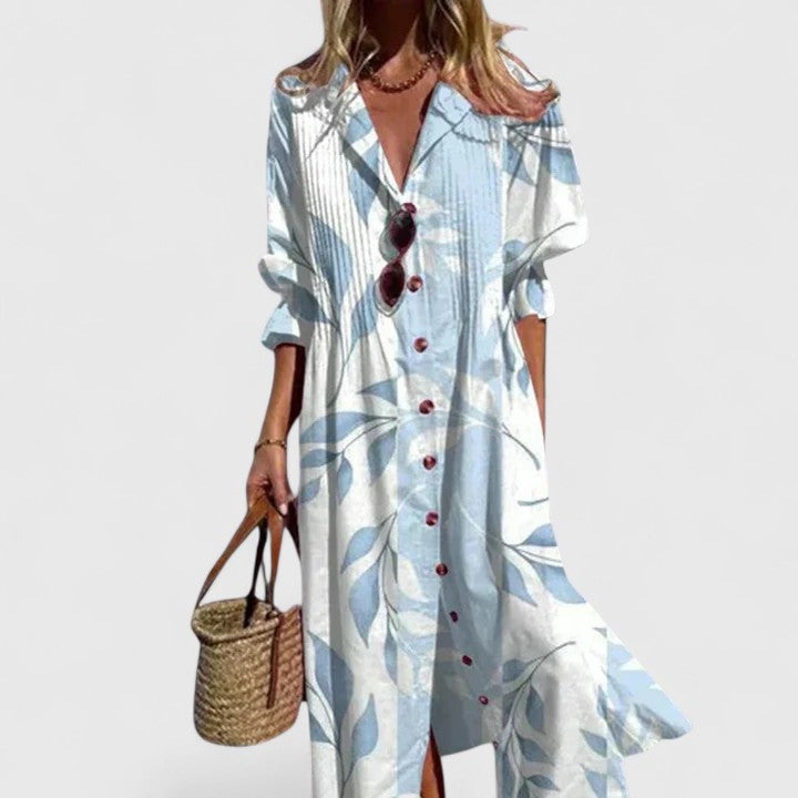 Relaxed Boho Maxi Dress with Flowing Shape