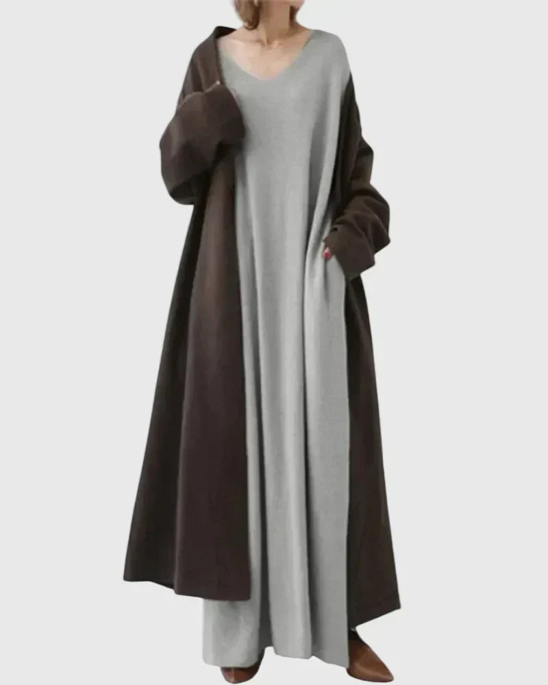Sophisticated Draped Maxi Dress