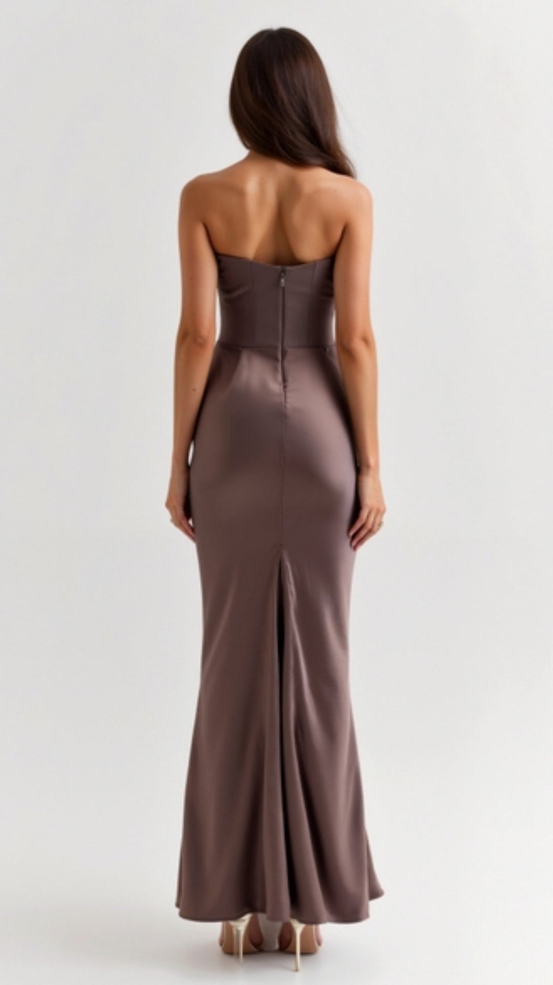 Vestido largo para invitada de boda para mujer, elegante, atemporal y de tacto suave