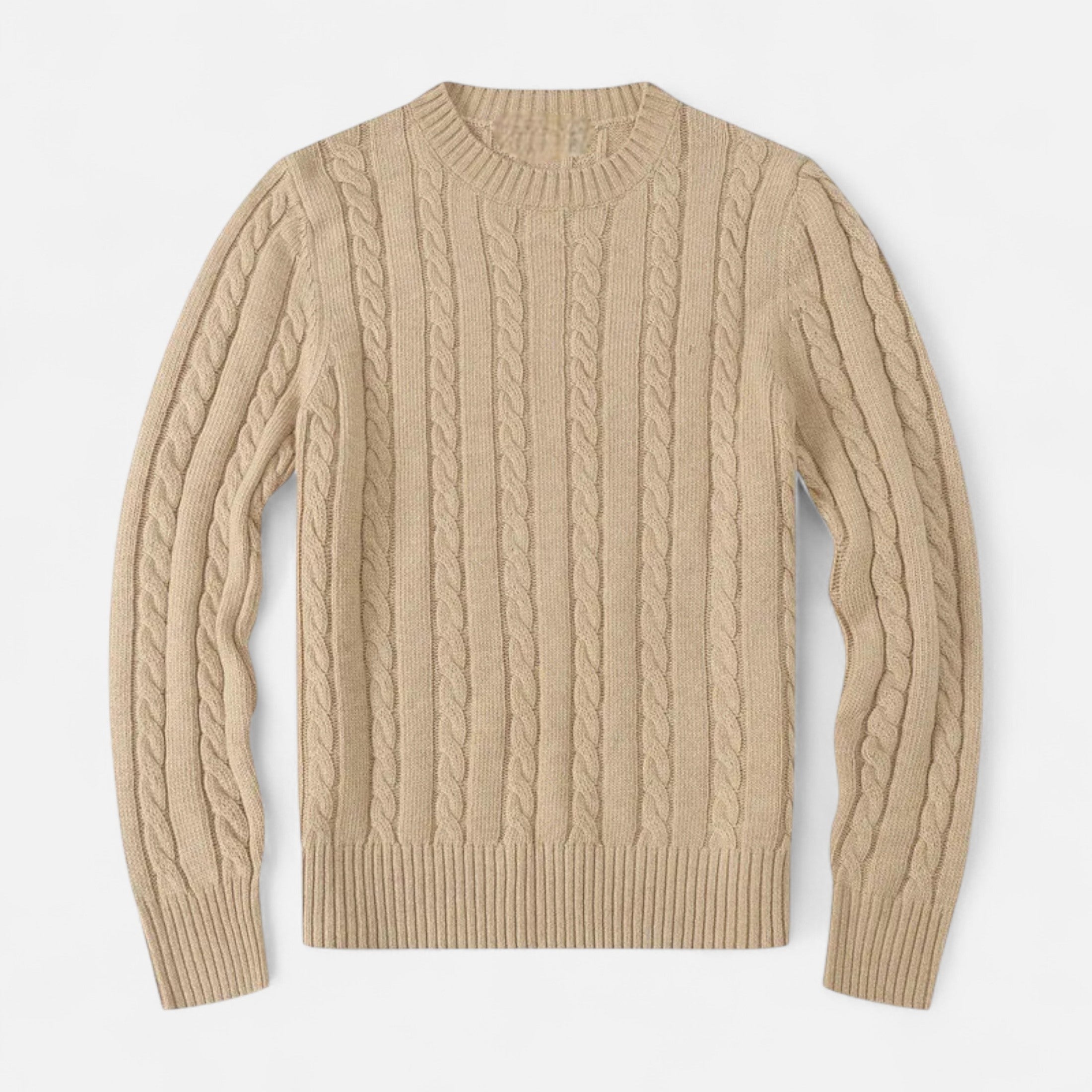 Men's Cotton Blend Round Neck Sweater