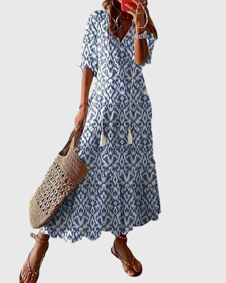 Vestido maxi boho vintage de verano