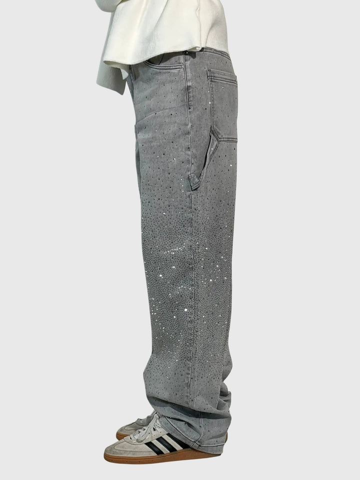 Pantalones con patrón de diamantes