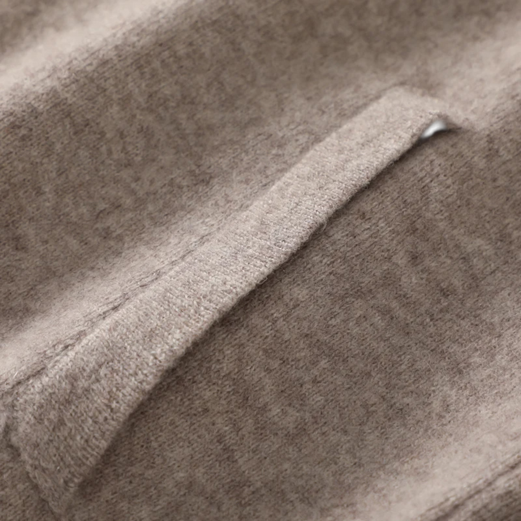 Men's Wool Cashmere Zip Sweater