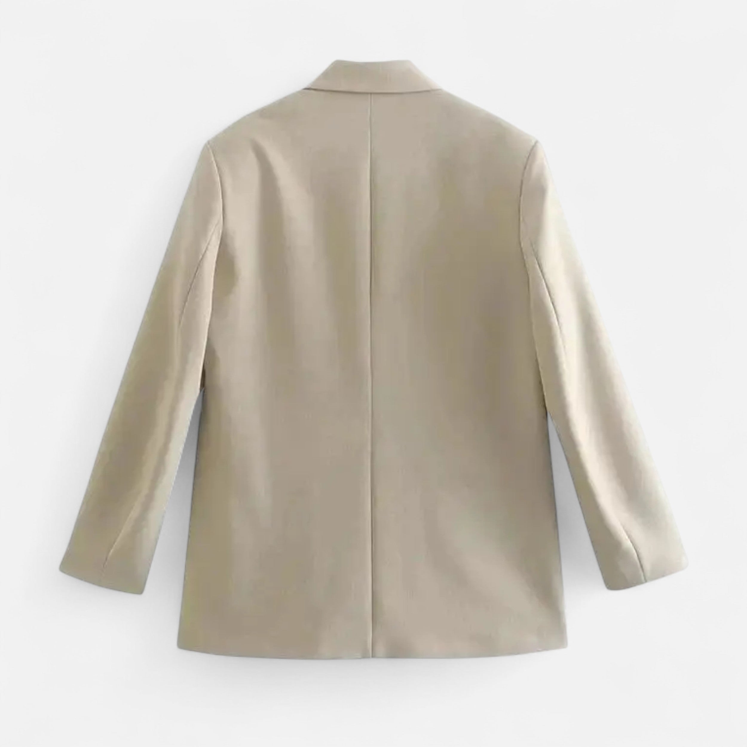 Women Double-Breasted Vintage Blazer Coat