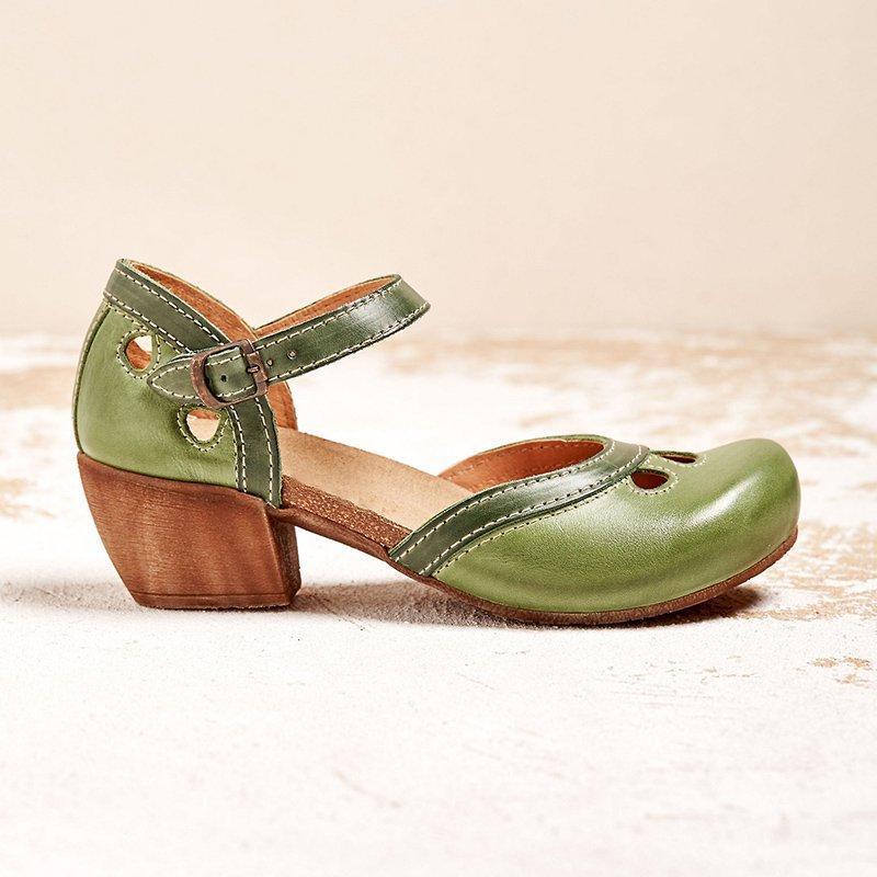 Sandalias ortopédicas de comodidad con tacón bajo