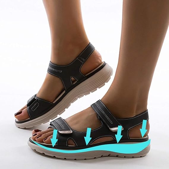 Sandalias ortopédicas ajustables para caminar
