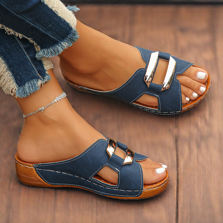 Adjustable Buckle Comfort Sandals