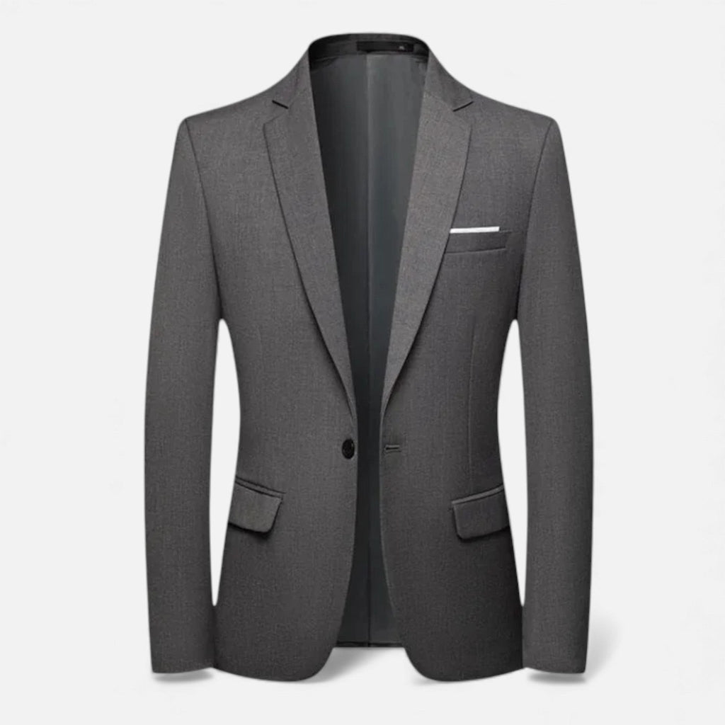 Men's Single-Breasted Formal Blazer
