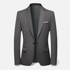 Men's Single-Breasted Formal Blazer