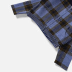 Women's Plaid Knitted Zipper Jacket with Turn-Down Collar