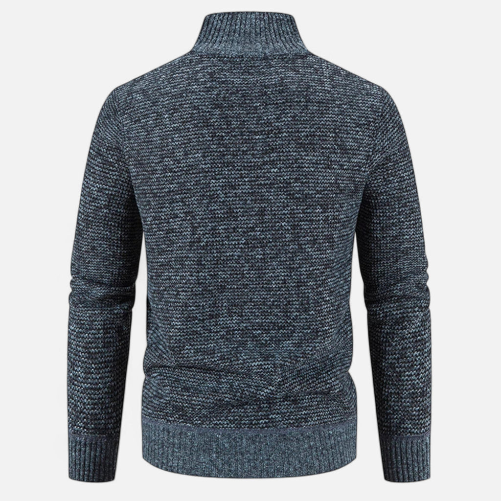 Men's Fleece Patchwork Stand-Collar Jacket