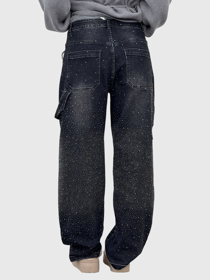 Pantalones con patrón de diamantes