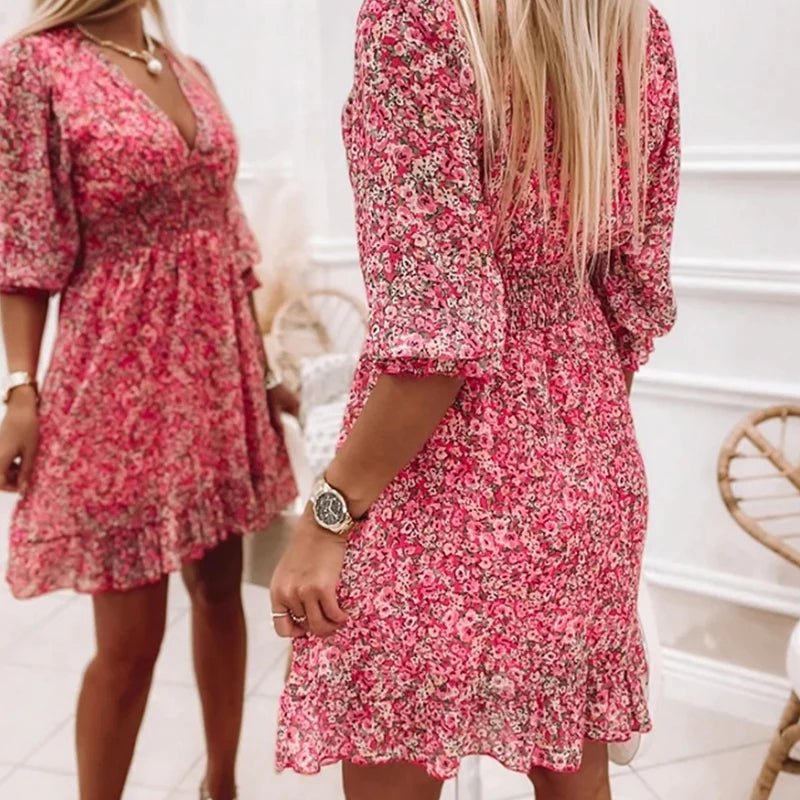 Elegancka sukienka w kwiaty