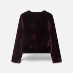 Women's Faux Fur Toggle Button Jacket