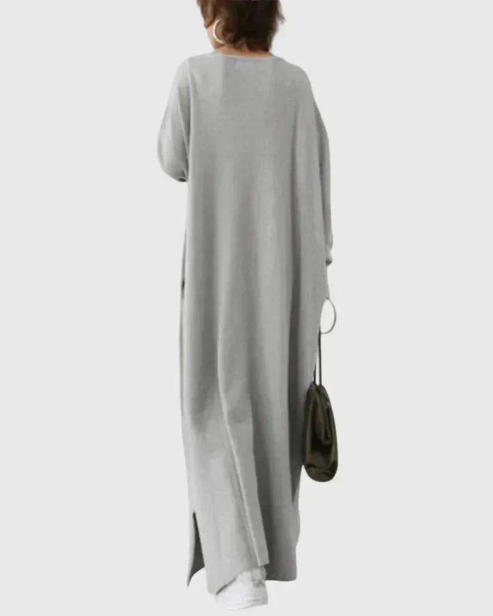 Sophisticated Draped Maxi Dress