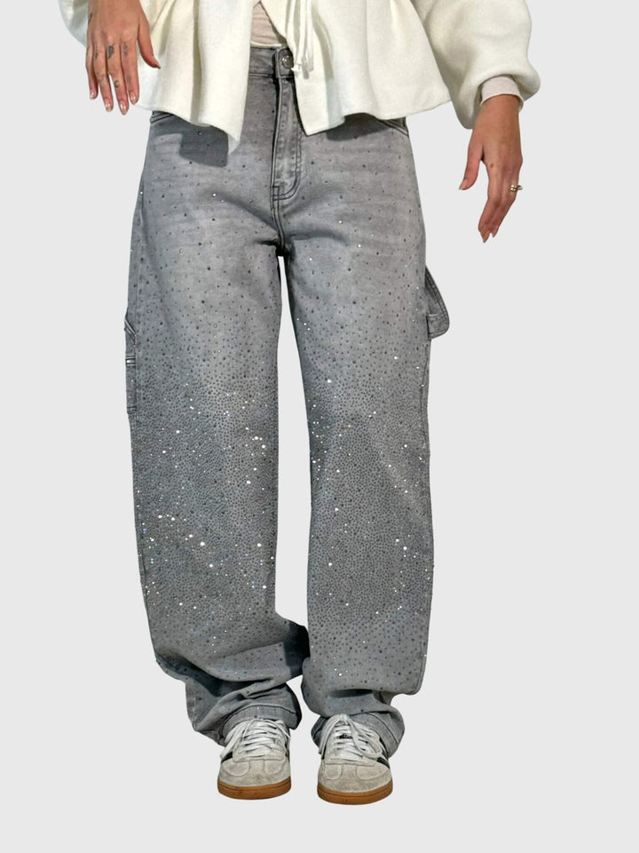 Pantalones con patrón de diamantes