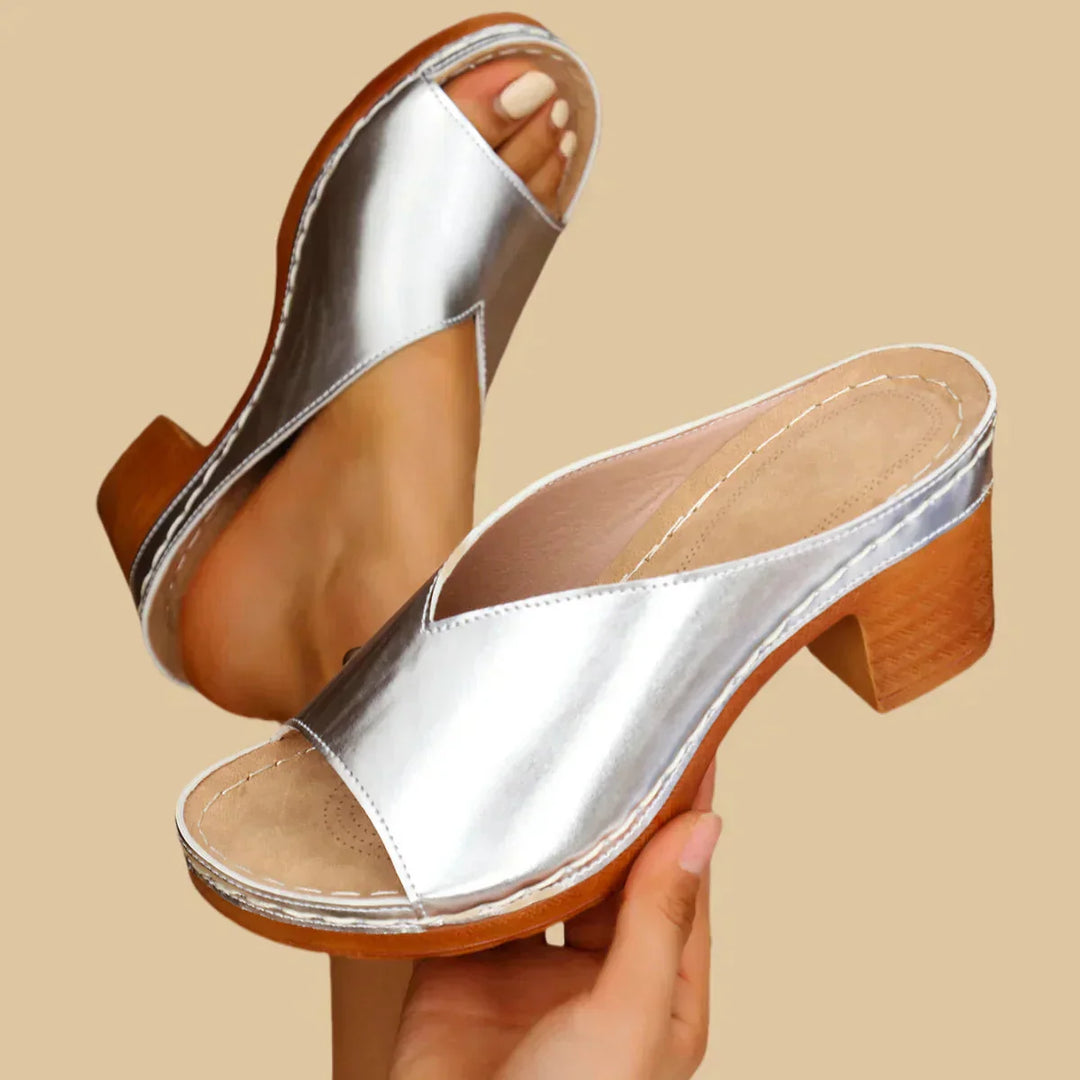Orthopedic Thick Heel Sandals with Support