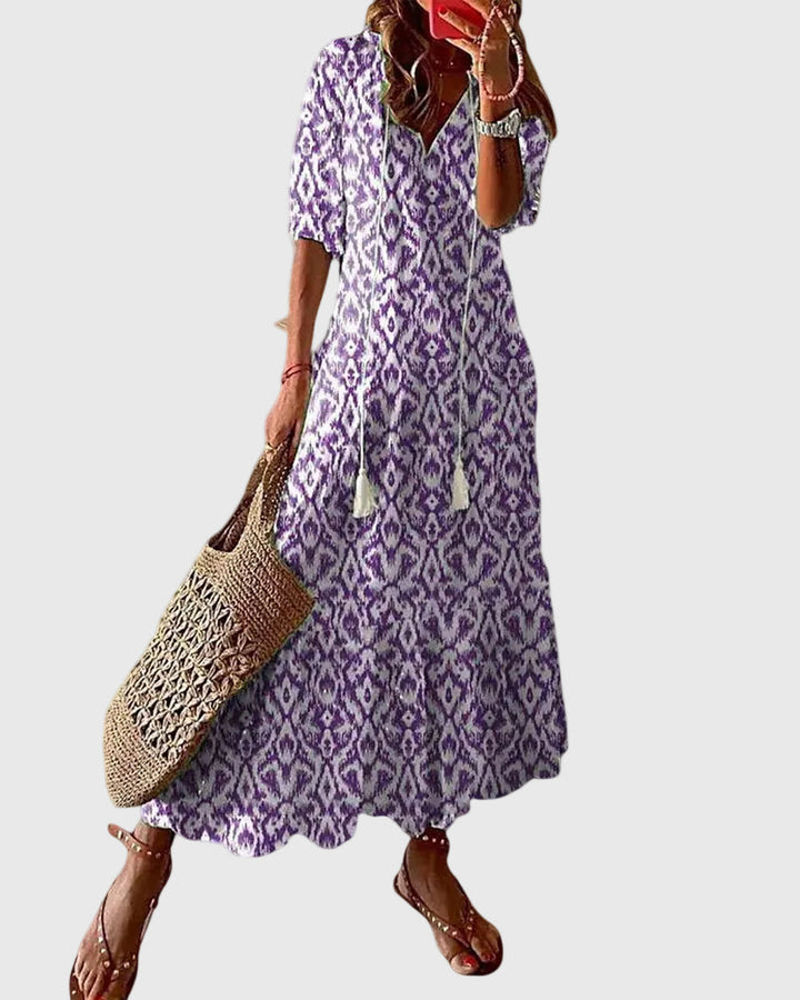 Vestido maxi boho vintage de verano