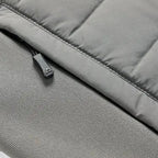 Men's Quilted Down Jacket with Stand-Up Collar