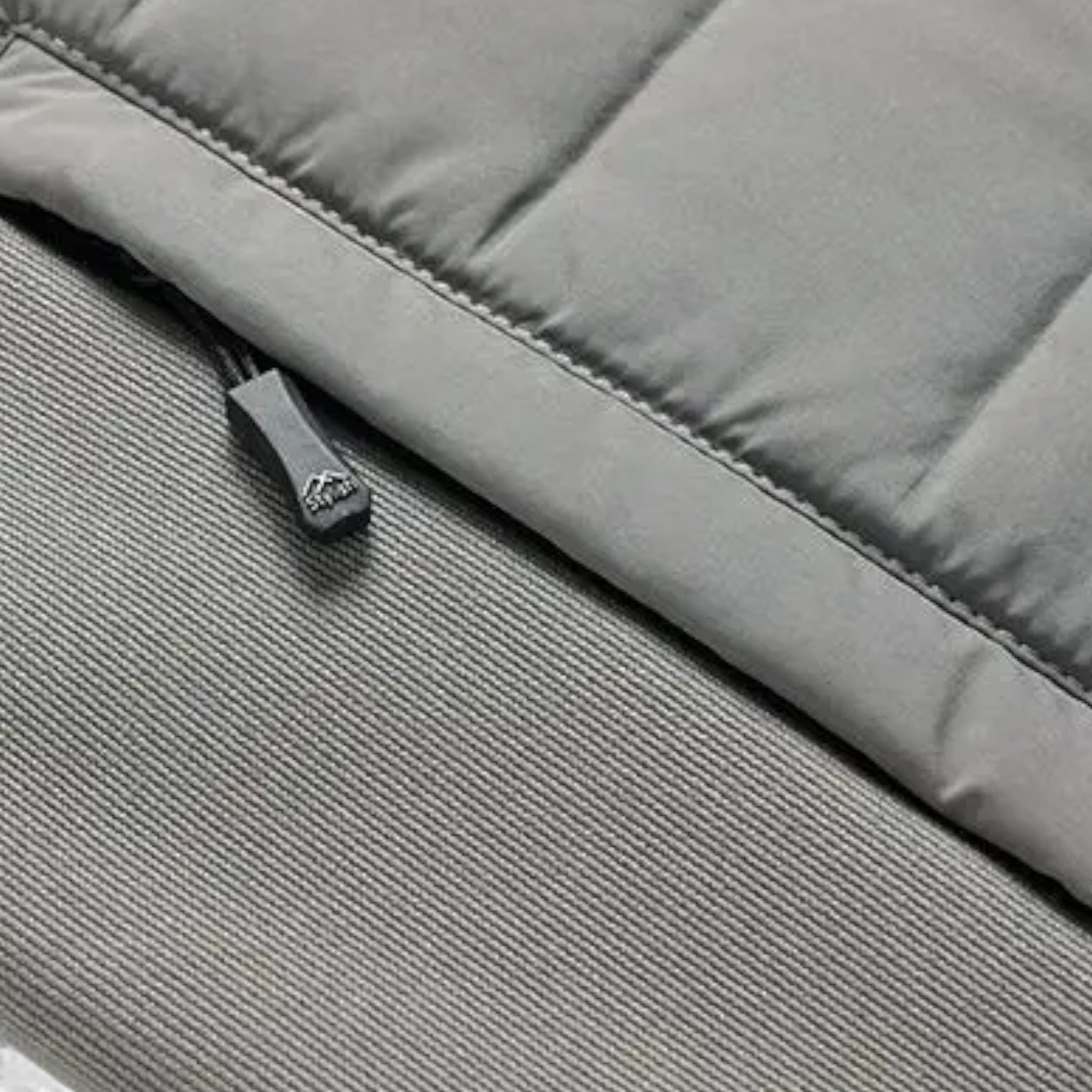Men's Quilted Down Jacket with Stand-Up Collar