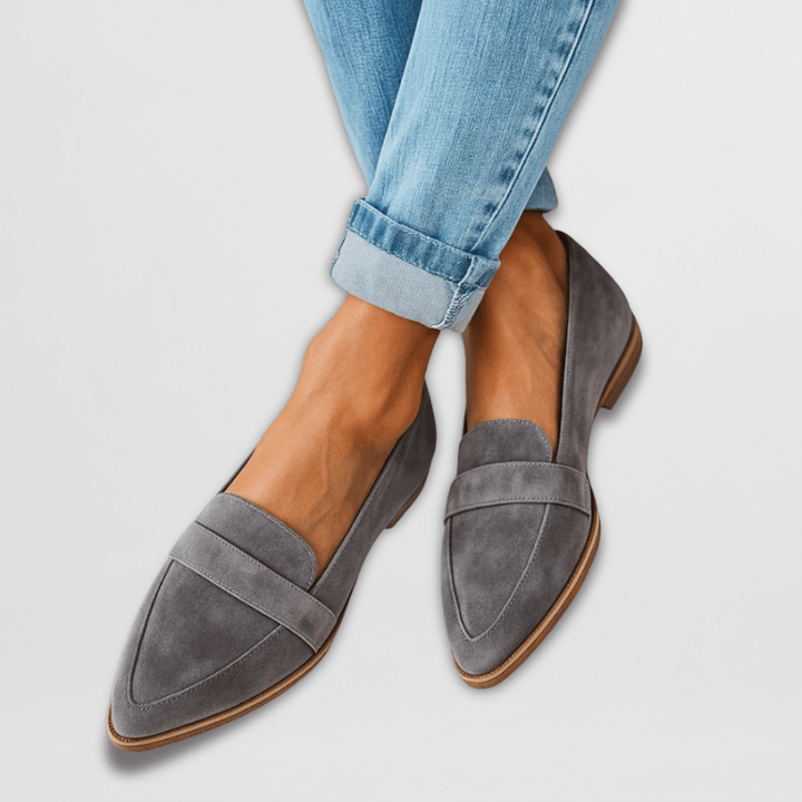 Mocasines ortopédicos de gamuza suave