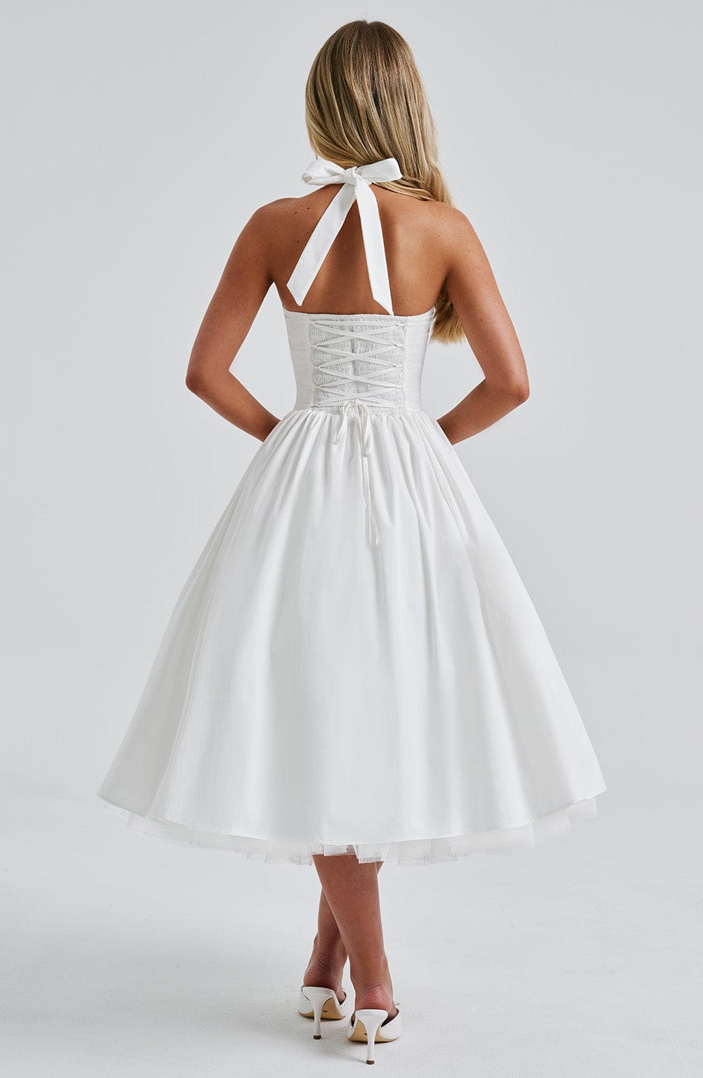 Women's Fashion-forward Halter Wedding Guest Dress