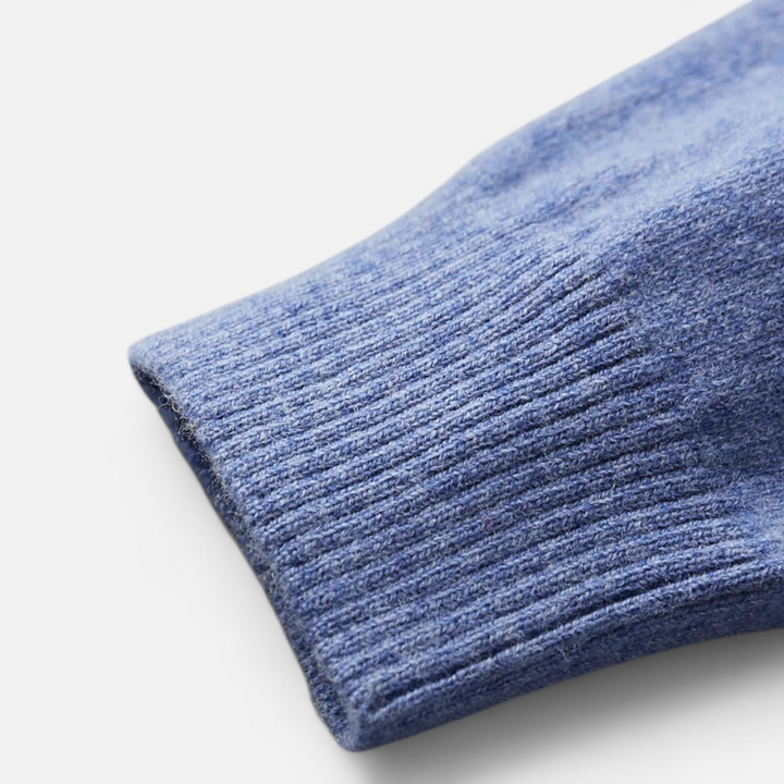 Smart Casual Warm Button Polo Sweater for Men