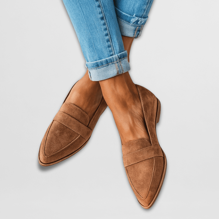 Mocasines ortopédicos de gamuza suave