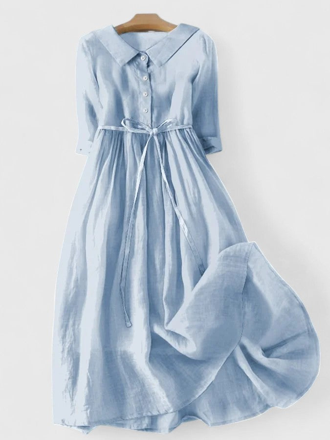 Sky Blue Flowing Dress