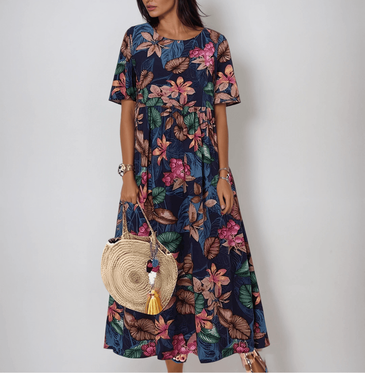 Vestido de verano con flores delicadas