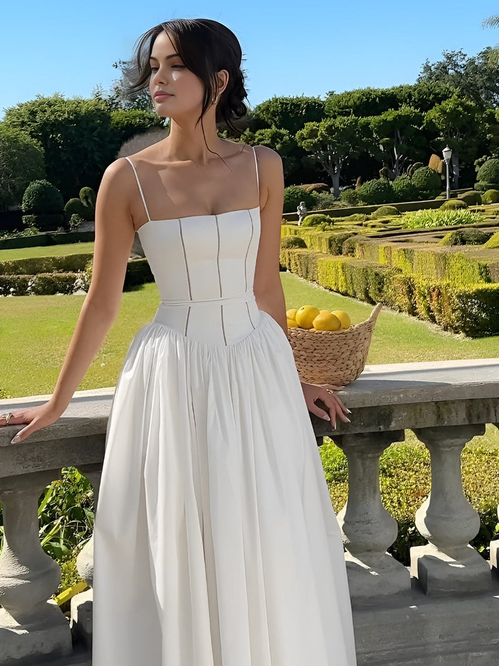 Abito midi da cerimonia da donna con corsetto, affascinante per feste serali