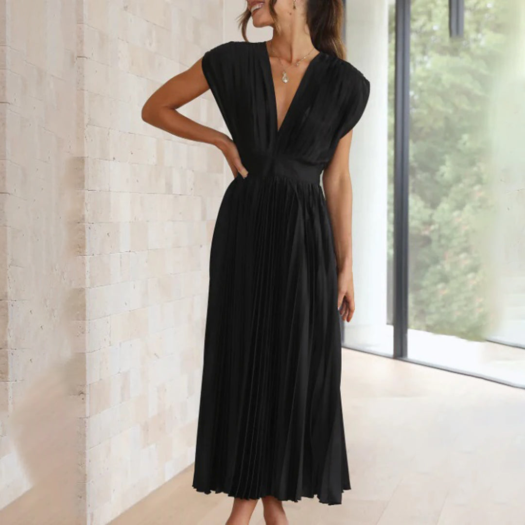Vestido largo para invitada de boda Soft Flow con ajuste elegante