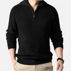 Men's Wool-Blend Half-Zip Sweater