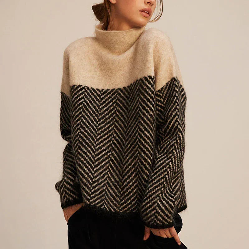 Herringbone Knit Sweater