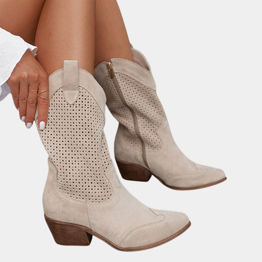 Botas ortopédicas estilo vaquero para mujer