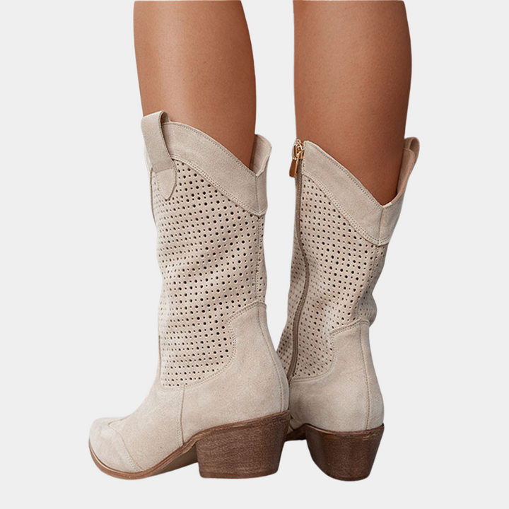 Botas ortopédicas estilo vaquero para mujer