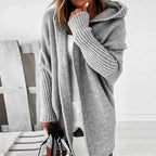 Hooded Knit Cardigan
