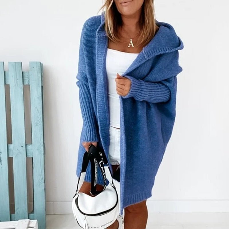 Hooded Knit Cardigan