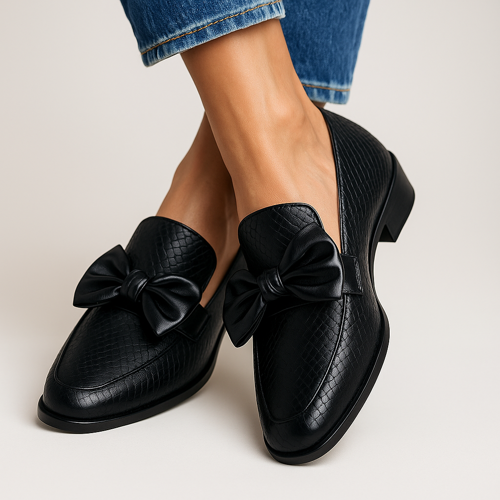 Bow Accent Comfort Loafers