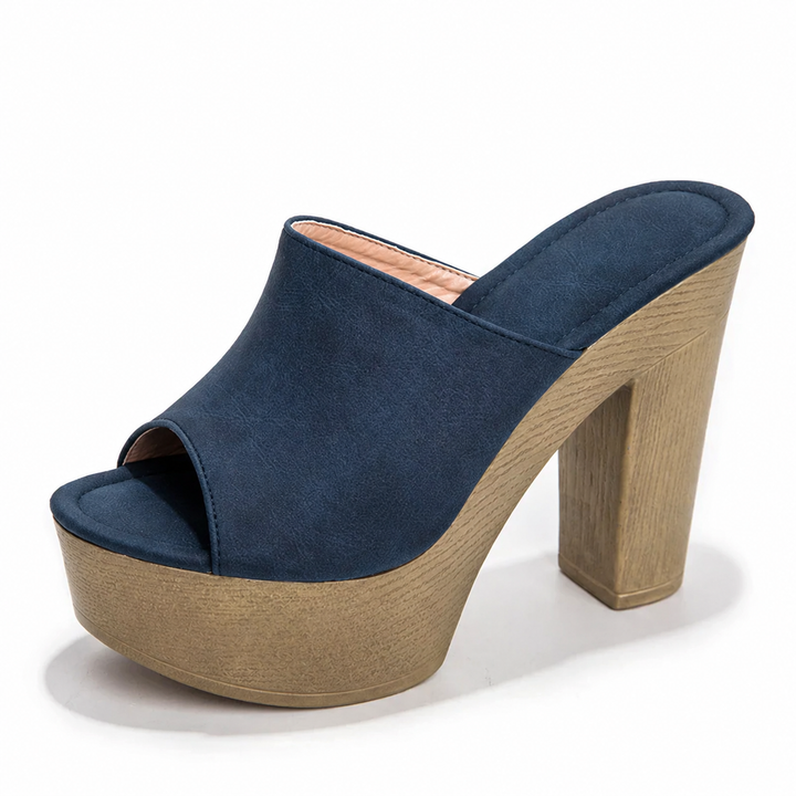 Sandalias planas con plataforma elevada