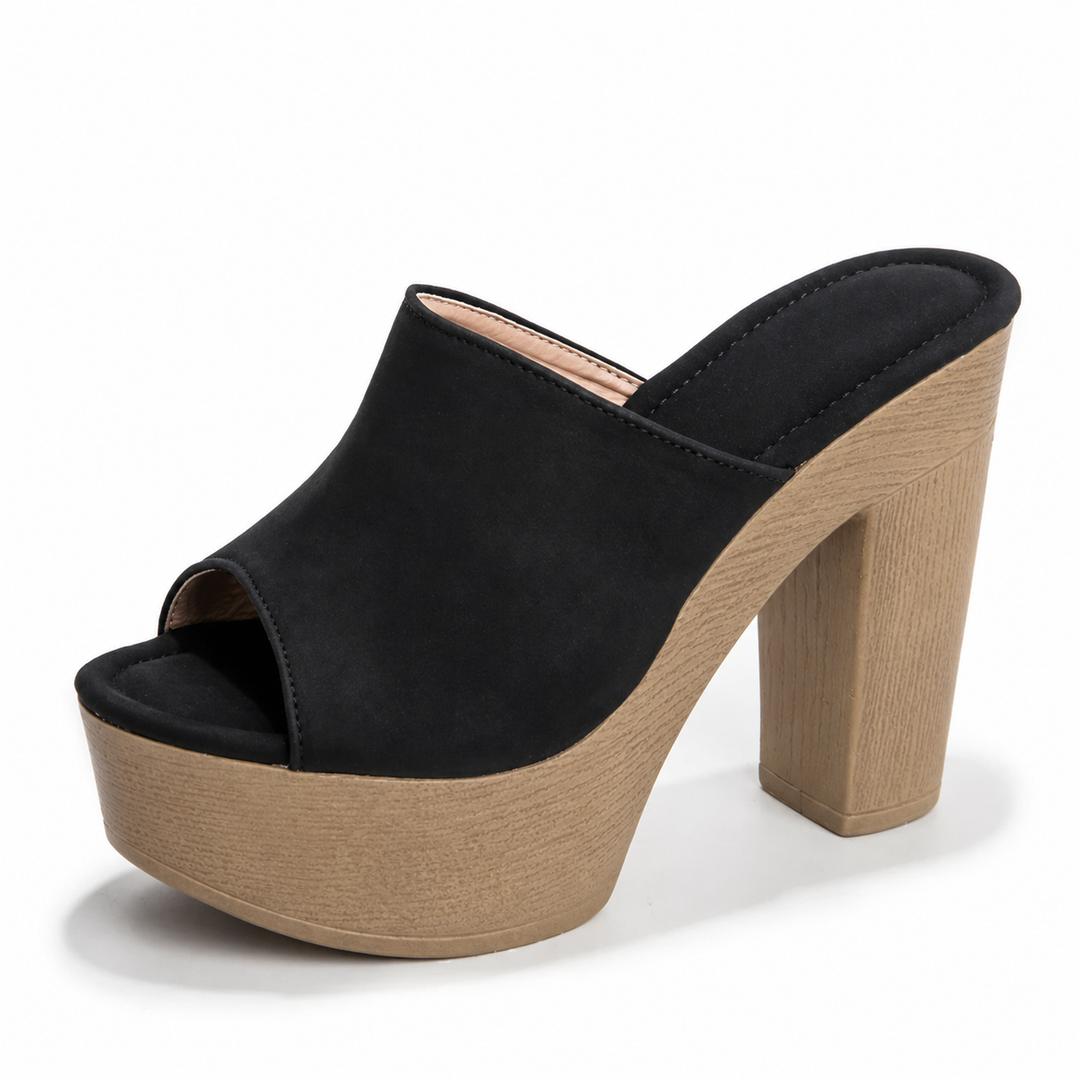 Sandalias planas con plataforma elevada