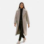 Women's Long Faux Fur Overcoat