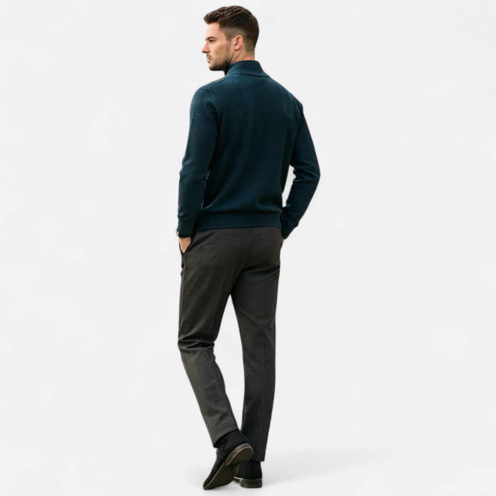 Men's Merino Wool Half-Zip Sweater